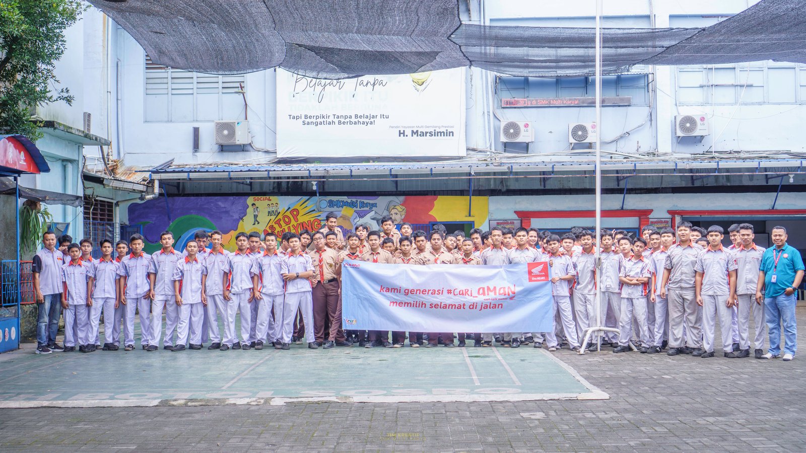 Edukasi Safety Riding Bersama Honda, Siswa SMK Multi Karya Belajar Berkendara Aman Lewat Simulator Canggih